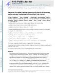 Cover page: Treatment Precedes Positive Symptoms in North American Adolescent and Young Adult Clinical High Risk Cohort.