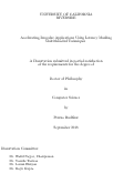 Cover page: Accelerating Irregular Applications Using Latency Masking Multithreaded Techniques