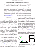 Cover page: Magnetic, thermal, and transport properties of Cd-doped CeIn3