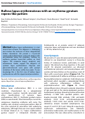 Cover page: Bullous lupus erythematosus with an erythema gyratum repens-like pattern