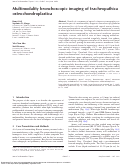 Cover page: Multimodality bronchoscopic imaging of tracheopathica osteochondroplastica