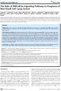 Cover page: The Role of PKR/eIF2α Signaling Pathway in Prognosis of Non-Small Cell Lung Cancer