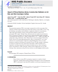 Cover page: Impact of three Illumina library construction methods on GC bias and HLA genotype calling