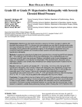 Cover page: Grade III or Grade IV Hypertensive Retinopathy with Severely Elevated Blood Pressure