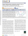 Cover page: Propane Dehydrogenation Catalyzed by Isolated Pt Atoms in ≡SiOZn–OH Nests in Dealuminated Zeolite Beta