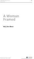 Cover page: A Woman Framed