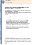 Cover page: Esophageal cancer-related gene 4 at the interface of injury, inflammation, infection, and malignancy