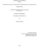 Cover page: “Other Minds Are Not Equal”: Exploring the Role of Mind Perception in an Intergroup Context