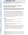 Cover page: White Matter Hyperintensities and Hippocampal Atrophy in Relation to Cognition: The 90+ Study.