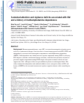 Cover page: Sustained attention and vigilance deficits associated with HIV and a history of methamphetamine dependence