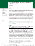 Cover page: Early developmental trajectories associated with ASD in infants with tuberous sclerosis complex