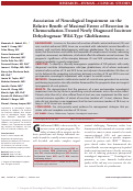 Cover page: Association of Neurological Impairment on the Relative Benefit of Maximal Extent of Resection in Chemoradiation-Treated Newly Diagnosed Isocitrate Dehydrogenase Wild-Type Glioblastoma