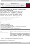 Cover page: Impact of Non-obstructive left main disease on the progression of coronary artery disease: A PARADIGM substudy