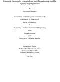 Cover page: Parametric functions for conceptual and feasibility estimating in public highway project portfolios