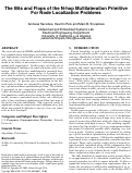 Cover page: The Bits and Flops of the N-hop Multilateration Primitive for Node Localization Problems