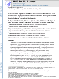 Cover page: Voriconazole Exposure and Risk of Cutaneous Squamous Cell Carcinoma, Aspergillus Colonization, Invasive Aspergillosis and Death in Lung Transplant Recipients