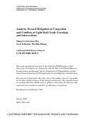 Cover page: Analysis Toward Mitigation of Congestion and Conflicts at Light Rail Grade Crossings and Intersections