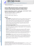 Cover page: Reduced MHC alloimmunization and partial tolerance protection with pathogen reduction of whole blood