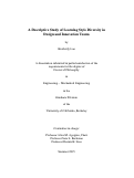 Cover page: A Descriptive Study of Learning Style Diversity in Design and Innovation Teams