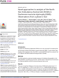 Cover page: Novel approaches to analysis of the North Star Ambulatory Assessment (NSAA) in Duchenne muscular dystrophy (DMD): Observations from a phase 2 trial.