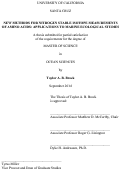 Cover page: New Methods For Nitrogen Stable Isotope Measurements Of Amino Acids: Applications To Marine Ecological Studies
