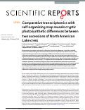 Cover page: Comparative transcriptomics with self-organizing map reveals cryptic photosynthetic differences between two accessions of North American Lake cress