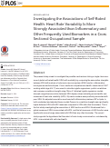 Cover page: Investigating the associations of self-rated health: heart rate variability is more strongly associated than inflammatory and other frequently used biomarkers in a cross sectional occupational sample.