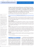 Cover page: Antigen-Specific Immune Responses and Clinical Outcome After Vaccination With Glioma-Associated Antigen Peptides and Polyinosinic-Polycytidylic Acid Stabilized by Lysine and Carboxymethylcellulose in Children With Newly Diagnosed Malignant Brainstem and Nonbrainstem Gliomas