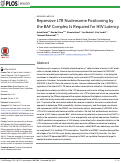 Cover page: Repressive LTR Nucleosome Positioning by the BAF Complex Is Required for HIV Latency