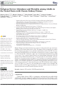 Cover page: Religious Service Attendance and Mortality among Adults in the United States with Chronic Kidney Disease