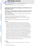 Cover page: Promoting LPG usage during pregnancy: A pilot study in rural Maharashtra, India