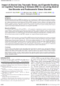 Cover page: Impact of Alcohol Use, Traumatic Stress, and Cigarette Smoking on Cognitive Functioning in Veterans With Co-occurring Alcohol Use Disorder and Posttraumatic Stress Disorder