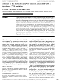 Cover page: Albinism in the domestic cat (Felis catus) is associated with a tyrosinase (TYR) mutation