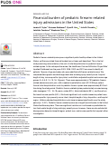 Cover page: Financial burden of pediatric firearm-related injury admissions in the United States.