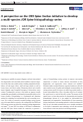 Cover page: A perspective on the <i>ORS Spine Section</i> initiative to develop a multi-species <i>JOR Spine</i> histopathology series.