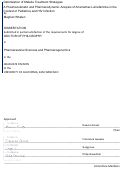 Cover page: Optimization of Malaria Treatment Strategies: A Pharmacokinetic and Pharmacodynamic Analysis of Artemether-Lumefantrine in the Context of Pediatrics and HIV