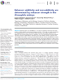 Cover page: Enhancer additivity and non-additivity are determined by enhancer strength in the Drosophila embryo