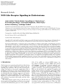 Cover page: NOD-Like Receptor Signaling in Cholesteatoma