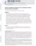 Cover page: Genomic architecture of autism from comprehensive whole-genome sequence annotation.