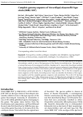 Cover page: Complete genome sequence of Nocardiopsis dassonvillei type strain (IMRU 509T)