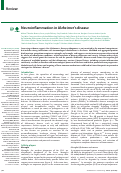 Cover page: Neuroinflammation in Alzheimer's disease