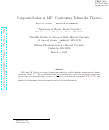 Cover page: Composite scalars at CERN LEP: Constraining technicolor theories