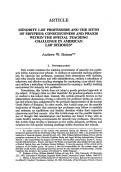 Cover page: Minority Law Professors and the Myth of Sisyphus: Consciousness and Praxis within the Special Teaching Challenge in American Law Schools