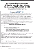 Cover page: Early Release - Antimicrobial-Resistant Shigella spp. in San Diego, California, USA, 2017–2020 - Volume 28, Number 6—June 2022 - Emerging Infectious Diseases journal - CDC