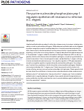 Cover page: The purine nucleoside phosphorylase pnp-1 regulates epithelial cell resistance to infection in C. elegans