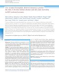 Cover page: Use of urine biomarker-derived clusters to predict the risk of chronic kidney disease and all-cause mortality in HIV-infected women