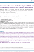Cover page: Genomics and Development of Lentinus tigrinus: A White-Rot Wood-Decaying Mushroom with Dimorphic Fruiting Bodies