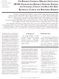 Cover page: The Research Centers in Minority Institutions (RCMI) Translational Research Network: Building and Sustaining Capacity for Multi-Site Basic Biomedical, Clinical and Behavioral Research.