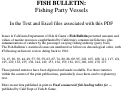 Cover page: Fish Bulletin. Fishing Party Vessels