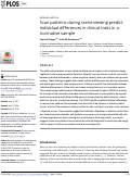 Cover page: Scan patterns during scene viewing predict individual differences in clinical traits in a normative sample